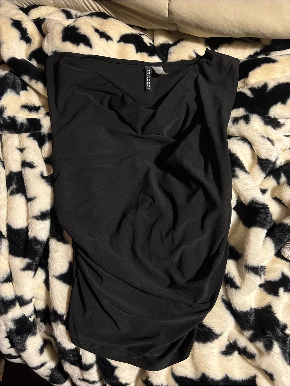 ⭐️H&M Black Draped Sleeveless Top S NWOT